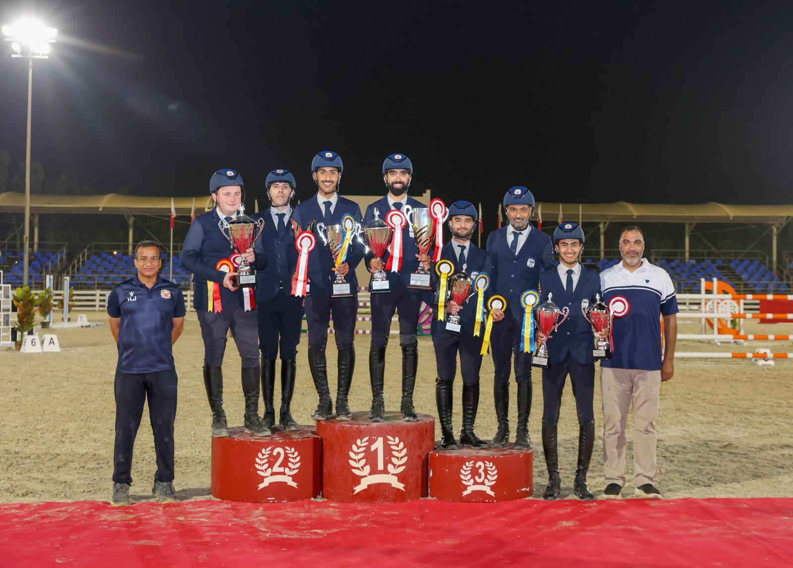 فريق وزارة الداخلية لقفز الحواجز يحقق المركز الأول في المسابقة الكبرى لبطولة الاتحاد الملكي لقفز الحواجز<